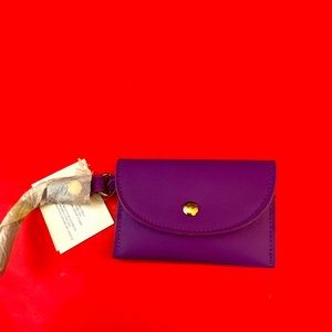 Purple Card Wristlet